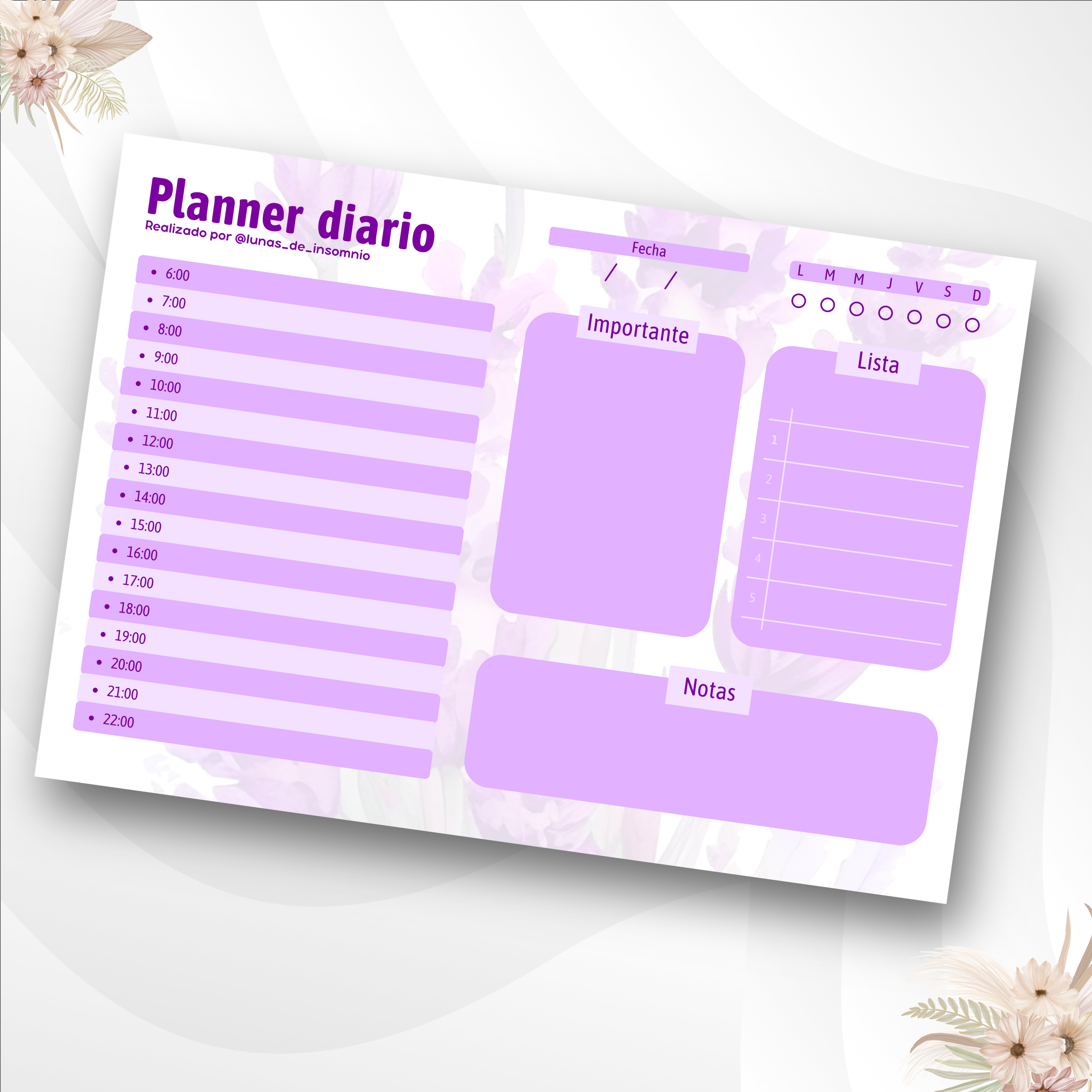 Planner Diario Clásico